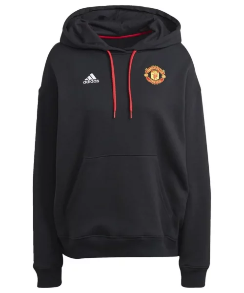 Manchester United Adidas Black Hoodie