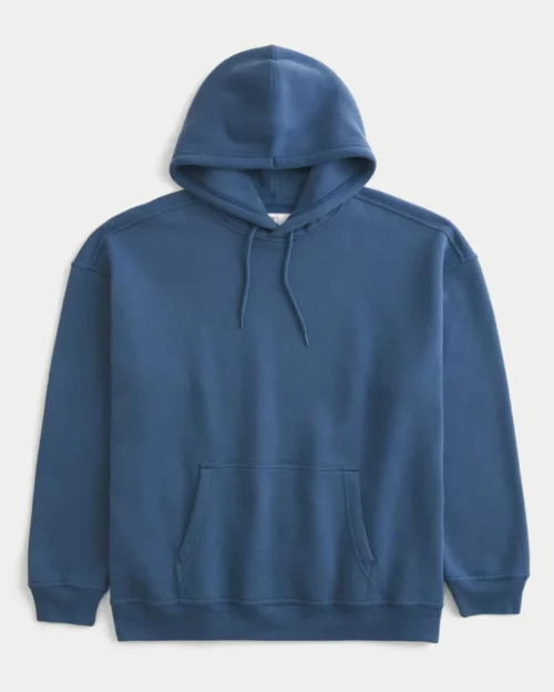 Men's Baggy Blue Hoodie