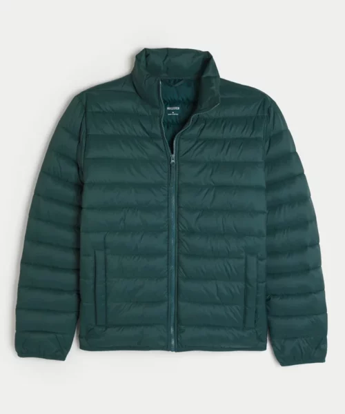 Men's Hollister Mock-Neck Puffer Jacket