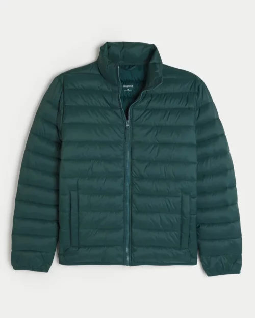 Men's Hollister Mock-Neck Puffer Jacket