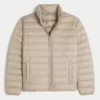 Men's Hollister Mock-Neck Puffer Jacket