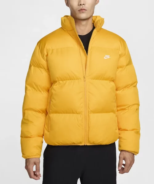 Men's Nike Sportswear Club Yellow Puffer Jacket