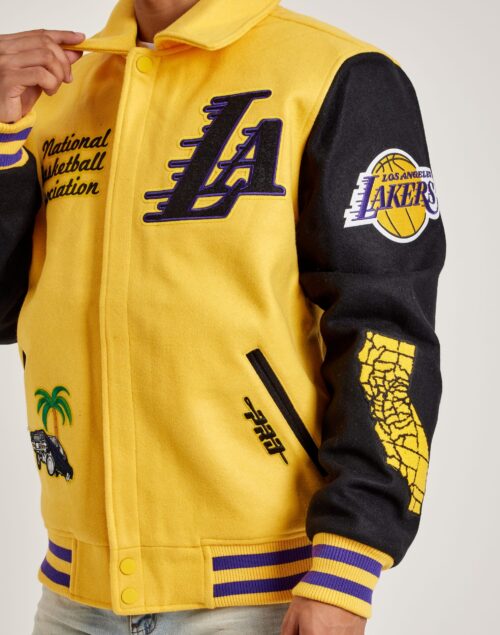 Men's Pro Standard Los Angeles Lakers Varsity Jacket