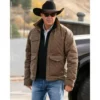 Men's Yellowstone John Kevin Costner Quilted Jacket