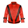 Michael Jackson Thriller Red Leather Jacket