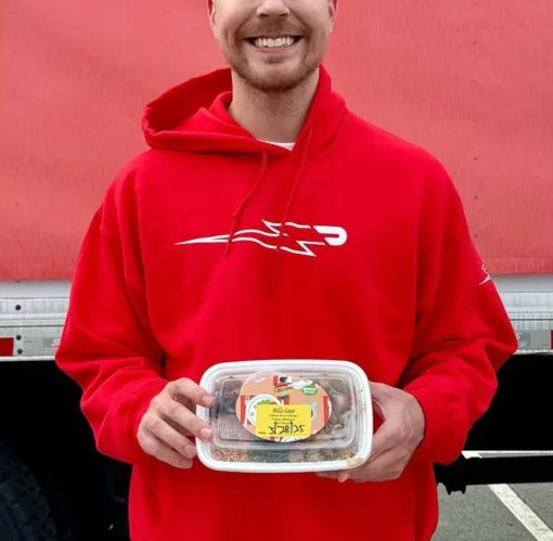 MrBeast x DoorDash Red Hoodie
