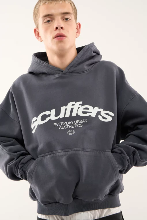 Scuffers Navy Blue Hoodie - Image 3