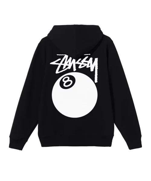 Stussy 8 Ball Hoodie Black