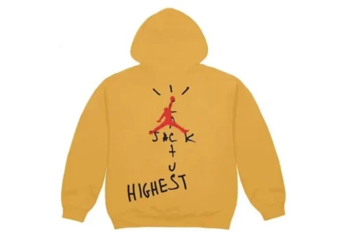 Travis Scott Jordan Cactus Jack Highest Yellow Hoodie - Image 2