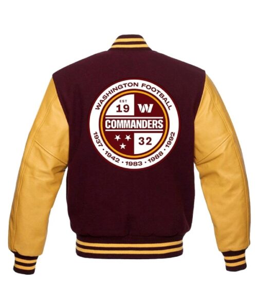 Washington Commanders Letterman Varsity Jacket