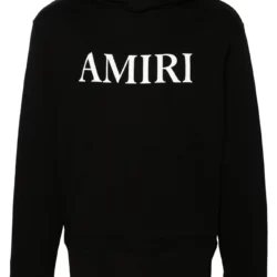 Amiri Logo Black Pullover Hoodie