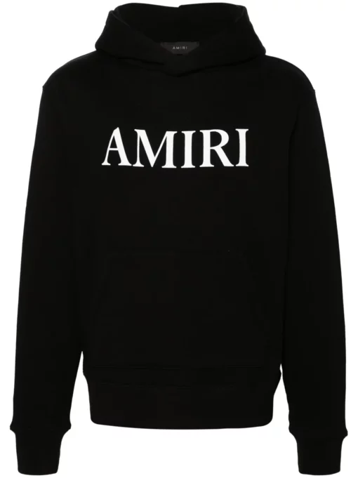Amiri Logo Black Pullover Hoodie
