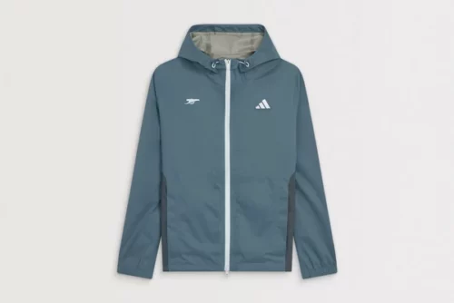 Arsenal Adidas Golf Hooded Blue Jacket