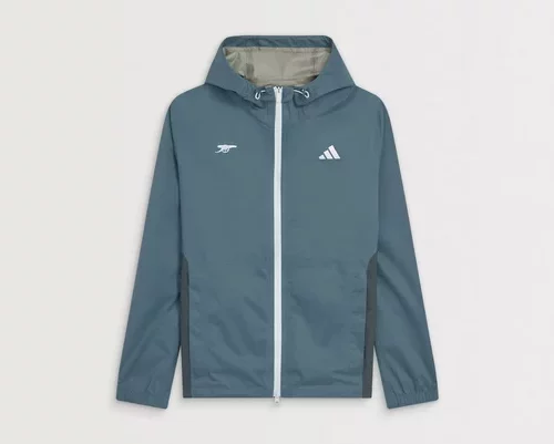 Arsenal Adidas Golf Hooded Blue Jacket