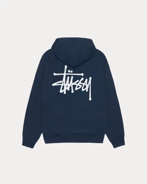Basic Stussy Navy Hoodie