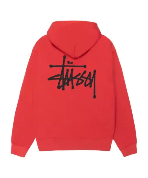Basic Stussy Red Hoodie