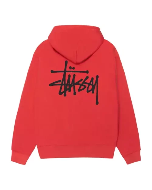 Basic Stussy Red Hoodie