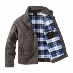 Deep Brown '91 Flannel Lined Waxed Canvas Jacket