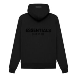 Essentials Fear of God Black Pullover Hoodie