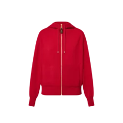 Louis Vuitton Velour Red Hoodie
