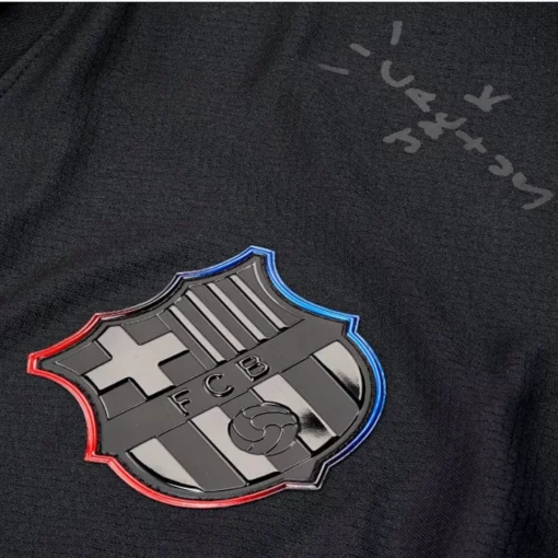 Men's Maillot FC Barcelone x Travis Scott x Cactus Jack Black Jersey
