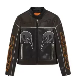 Men's McLaren F1 Team Black Biker Leather Jacket