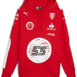 Men's PUMA Scuderia Ferrari F1 Carlos Sainz Joshua Vides Las Vegas GP Red Hoodie