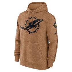 Miami Dolphins Brown Hoodie