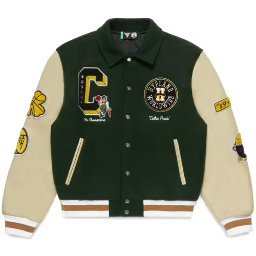 NBA Boston Celtics Varsity Jacket Green