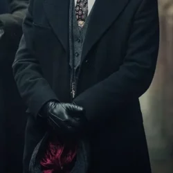 Peaky Blinders Thomas Shelby Black Wool Trench Coat