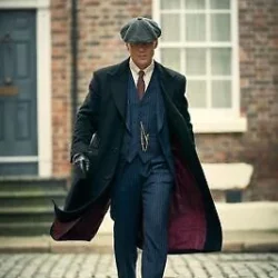 Peaky Blinders Thomas Shelby Black Wool Trench Coat