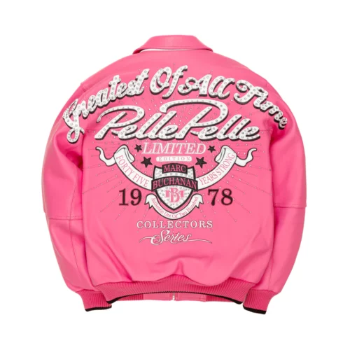 Pelle Pelle Greatest Of All Time Pink Leather Jacket