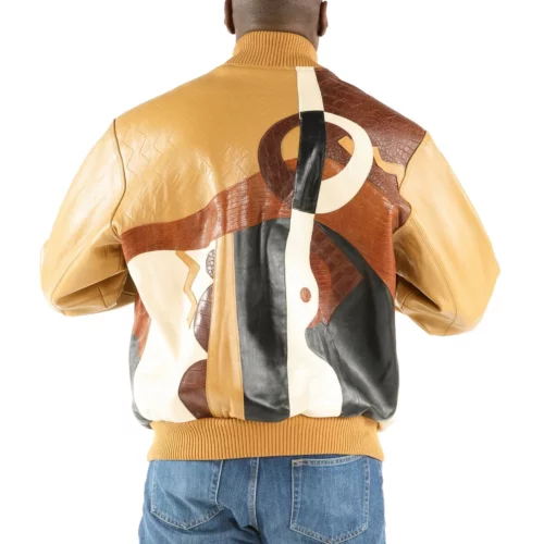 Pelle Pelle Picasso Plush Brown Bomber Leather Jacket
