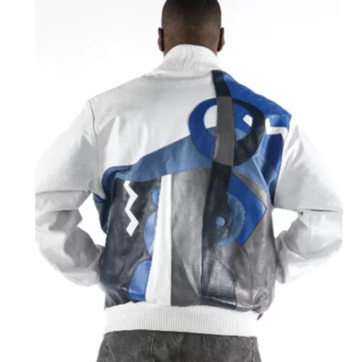 Pelle Pelle Picasso Plush White Bomber Leather Jacket - Image 2
