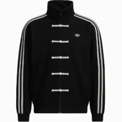 Unisex Chinese New Year Adidas Black Suede Jacket