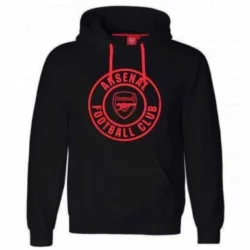 Arsenal FC Crest Black Hoodie