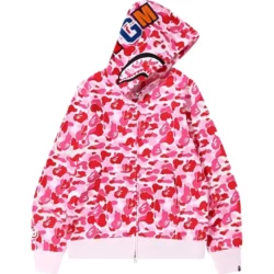 Pink BAPE Camo Hoodie