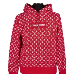 Supreme LV Red Hoodie